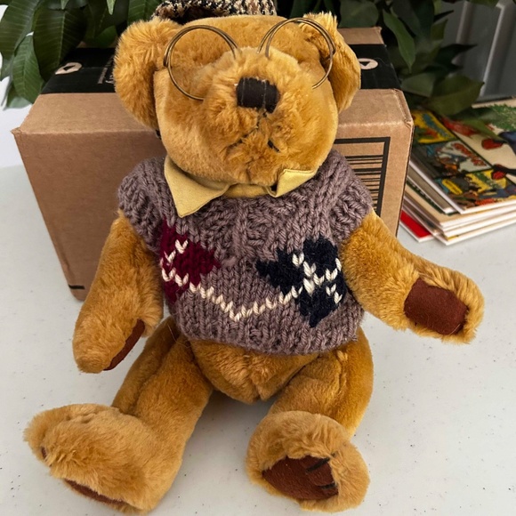 8BRASS BUTTON BEARS COLLECTION, PICKFORD BEARS, SET OF 8, POLYESTER FIBER, NAMED - Picture 10 of 12